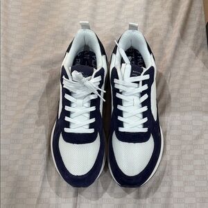 Municipal mens Origin white navy sneakers